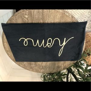 Pottery Barn “home” Lumbar Pillow Cover